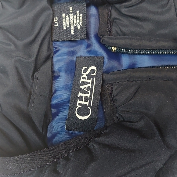 Chaps Navy Blue Vest Size L - Picture 3 of 12